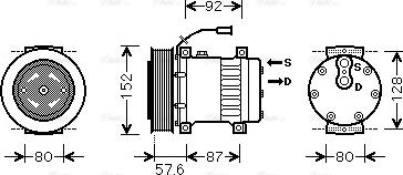 Ava Quality Cooling RE K078 - Компрессор кондиционера autodnr.net