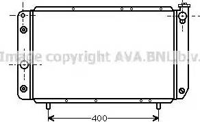 AVA RT 2033 - Радіатор, охолодження двигуна autocars.com.ua