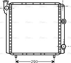 Ava Quality Cooling RT 2040 - Радіатор, охолодження двигуна autocars.com.ua