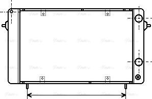 AVA RT 2050 - Радіатор, охолодження двигуна autocars.com.ua
