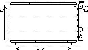 AVA RT2052 - Радіатор, охолодження двигуна autocars.com.ua