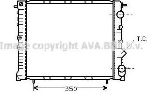 Ava Quality Cooling RT 2162 - Радіатор, охолодження двигуна autocars.com.ua