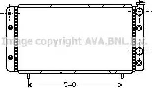 AVA RT 2055 - Радіатор, охолодження двигуна autocars.com.ua