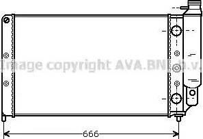 Ava Quality Cooling RT 2077 - Радіатор, охолодження двигуна autocars.com.ua