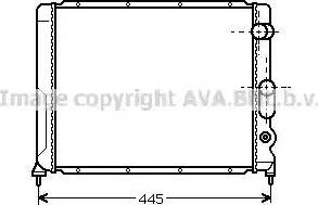 AVA RT 2083 - Радіатор, охолодження двигуна autocars.com.ua