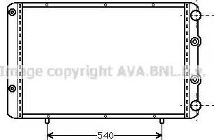 Ava Quality Cooling RT 2093 - Радіатор, охолодження двигуна autocars.com.ua