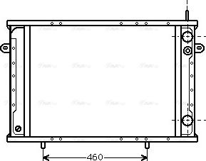 Ava Quality Cooling RT2102 - Радіатор, охолодження двигуна autocars.com.ua