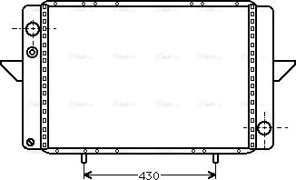AVA RT2107 - Радіатор, охолодження двигуна autocars.com.ua