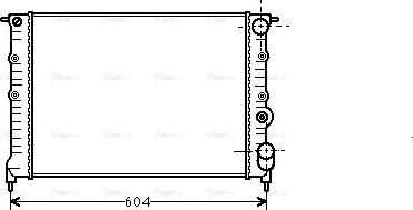 Ava Quality Cooling RT 2108 - Радіатор, охолодження двигуна autocars.com.ua