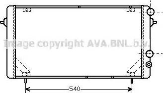 AVA RT 2114 - Радіатор, охолодження двигуна autocars.com.ua