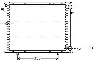 Ava Quality Cooling RT 2125 - Радіатор, охолодження двигуна autocars.com.ua