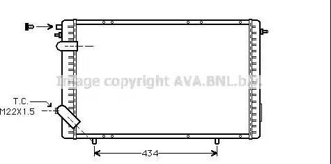 Ava Quality Cooling RT 2126 - Радіатор, охолодження двигуна autocars.com.ua