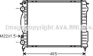 Ava Quality Cooling RT 2129 - Радіатор, охолодження двигуна autocars.com.ua