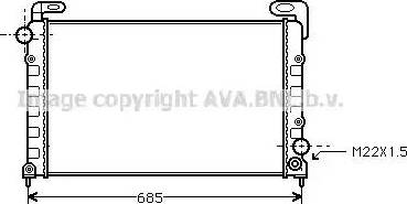 Ava Quality Cooling RT 2135 - Радіатор, охолодження двигуна autocars.com.ua