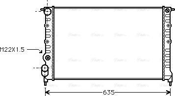 Ava Quality Cooling RT 2149 - Радиатор, охлаждение двигателя autodnr.net