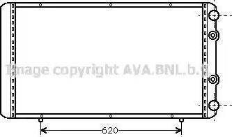 Ava Quality Cooling RT 2156 - Радіатор, охолодження двигуна autocars.com.ua