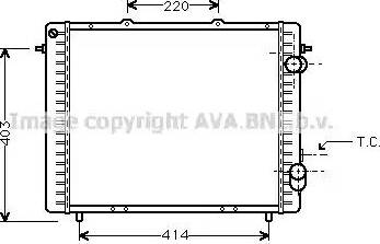 Ava Quality Cooling RT 2159 - Радіатор, охолодження двигуна autocars.com.ua