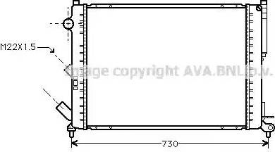 Ava Quality Cooling RT 2165 - Радіатор, охолодження двигуна autocars.com.ua