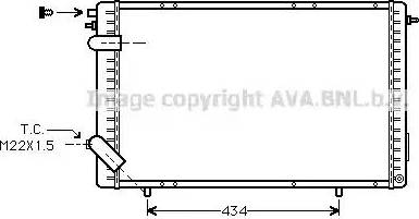 Ava Quality Cooling RT 2172 - Радіатор, охолодження двигуна autocars.com.ua