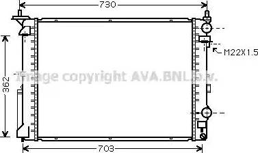 Ava Quality Cooling RT 2177 - Радіатор, охолодження двигуна autocars.com.ua