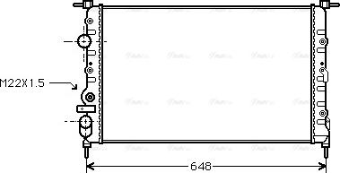 Ava Quality Cooling RT 2198 - Радіатор, охолодження двигуна autocars.com.ua