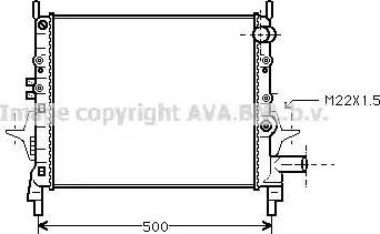 Ava Quality Cooling RT 2206 - Радіатор, охолодження двигуна autocars.com.ua