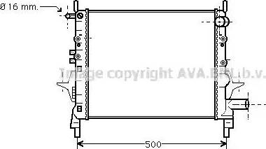 Ava Quality Cooling RT 2217 - Радіатор, охолодження двигуна autocars.com.ua