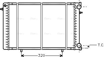 Ava Quality Cooling RT 2239 - Радіатор, охолодження двигуна autocars.com.ua