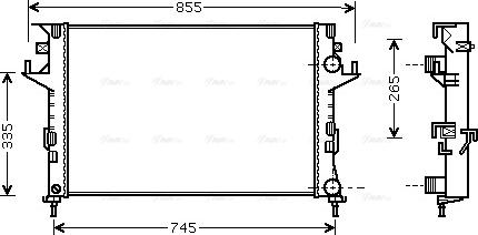 Ava Quality Cooling RT 2291 - Радіатор, охолодження двигуна autocars.com.ua