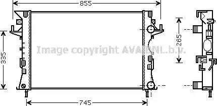 Ava Quality Cooling RT 2292 - Радиатор, охлаждение двигателя avtokuzovplus.com.ua