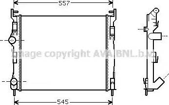 Ava Quality Cooling RT 2326 - Радіатор, охолодження двигуна autocars.com.ua