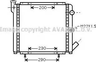 Ava Quality Cooling RT 2377 - Радіатор, охолодження двигуна autocars.com.ua