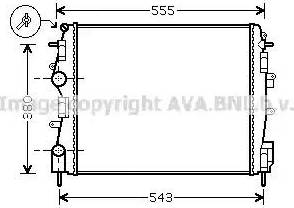 Ava Quality Cooling RT 2399 - Радиатор, охлаждение двигателя autodnr.net