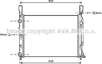 Ava Quality Cooling RT 2469 - Радіатор, охолодження двигуна autocars.com.ua