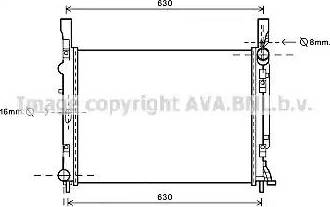 Ava Quality Cooling RT 2472 - Радіатор, охолодження двигуна autocars.com.ua