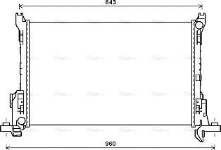 Ava Quality Cooling RT2624 - Радіатор, охолодження двигуна autocars.com.ua