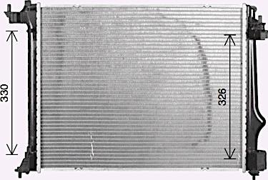 Ava Quality Cooling RT2647 - Радіатор, охолодження двигуна autocars.com.ua
