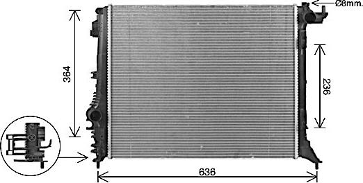 Ava Quality Cooling RT2648 - Радіатор, охолодження двигуна autocars.com.ua