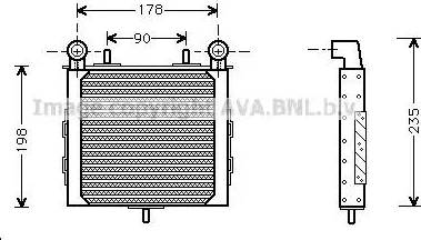 Ava Quality Cooling RT 3225 - Масляный радиатор, двигательное масло avtokuzovplus.com.ua