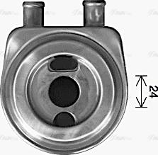 Ava Quality Cooling RT3649 - Масляний радіатор, рухове масло autocars.com.ua