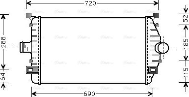 Ava Quality Cooling RT 4277 - Интеркулер autocars.com.ua