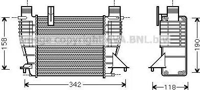 Ava Quality Cooling RT 4338 - Интеркулер autocars.com.ua