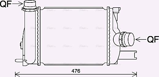 Ava Quality Cooling RT4642 - Интеркулер autocars.com.ua