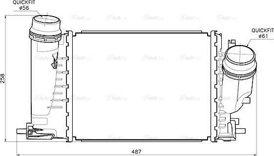 Ava Quality Cooling RT4684 - Интеркулер autocars.com.ua