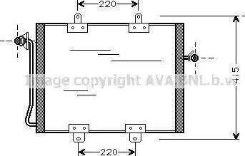 Ava Quality Cooling RT 5176 - Конденсатор, кондиціонер autocars.com.ua