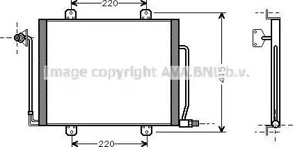 Ava Quality Cooling RT5185 - Конденсатор, кондиціонер autocars.com.ua