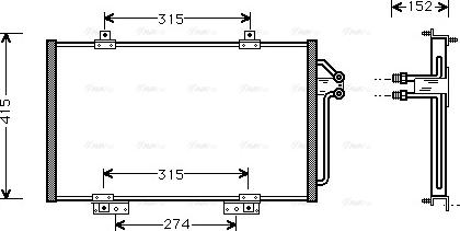 Ava Quality Cooling RT 5188 - Конденсатор, кондиціонер autocars.com.ua