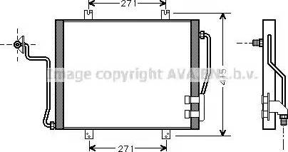 Ava Quality Cooling RT 5191 - Конденсатор, кондиціонер autocars.com.ua