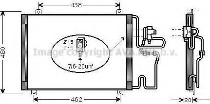 Ava Quality Cooling RT5192D - Конденсатор, кондиціонер autocars.com.ua