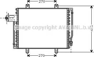 AVA RT 5193 - Конденсатор, кондиціонер autocars.com.ua